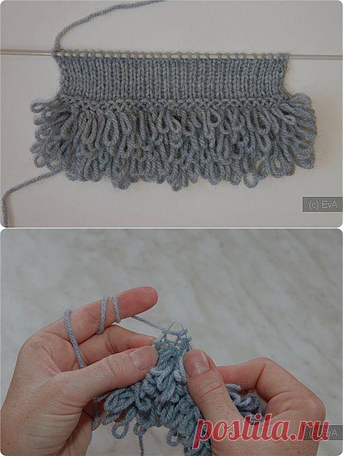 Техника выполнения спицами узора "мех". Мастер-класс. / Рукодельница / EvA