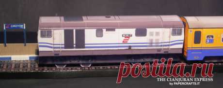 Cianjuran Express - Ciroyom station Diorama - Paperdiorama - Donwload Free Paper Model