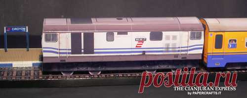 Cianjuran Express - Ciroyom station Diorama - Paperdiorama - Donwload Free Paper Model