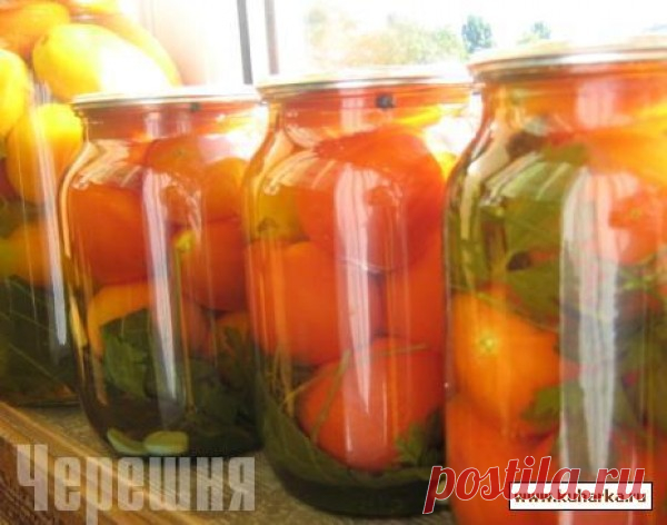 Рецепт: Помидоры в яблочном соке
