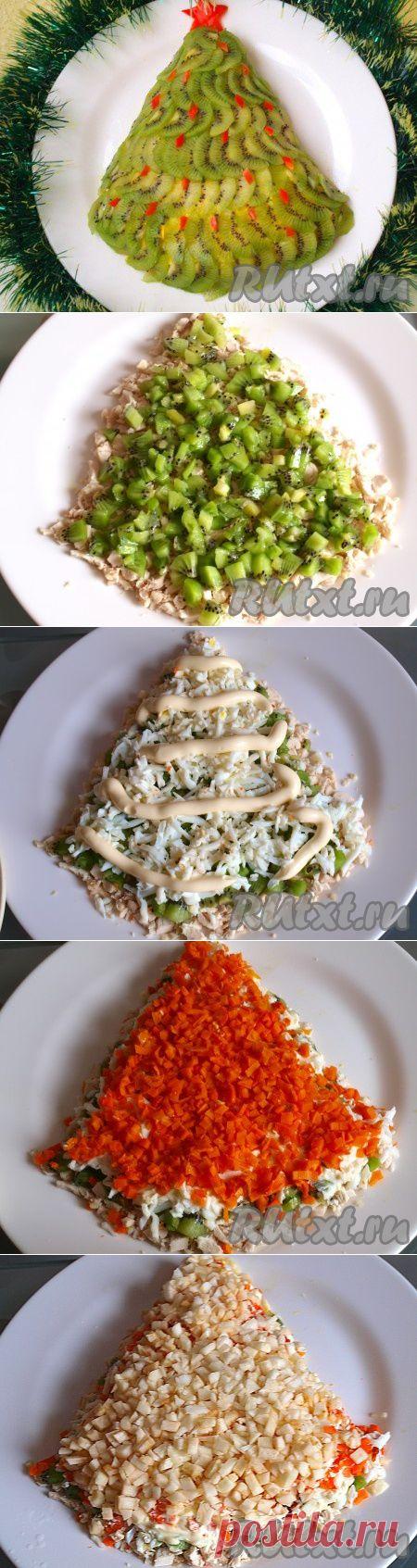 Салат с киви "Ёлочка"  RUtxt.ru