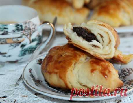 Круассаны с шоколадом (романтический завтрак) из дрожжевого теста от Пьера Эрме