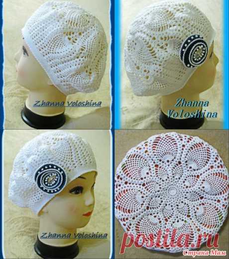 . Летние береты. Много фото - В.Г.У. - Вязаные Головные Уборы - Страна Мам