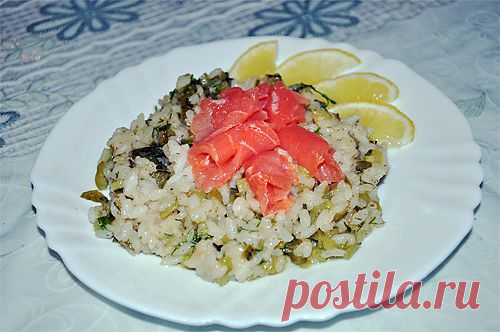 Записки Майской Ведьмочки - Огуречно-лимонный рис с красной рыбкой
