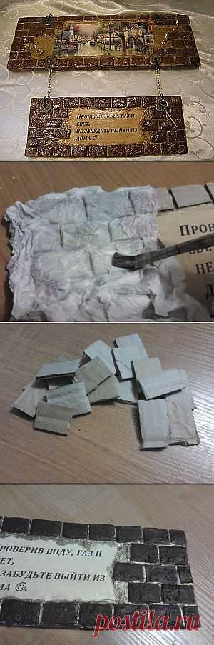 Имитируем кирпичную стену. - Ярмарка Мастеров - ручная работа, handmade