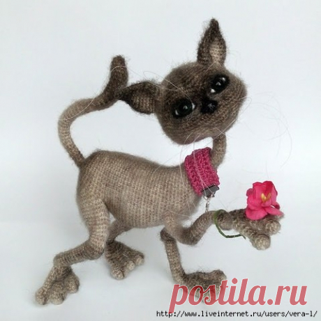 вязаный кот Жулик