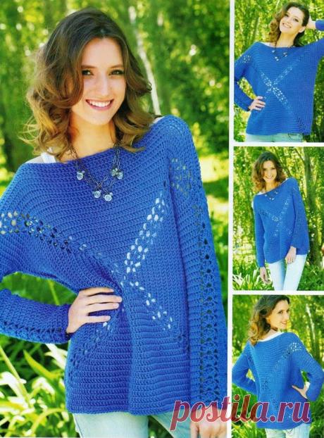 Туника крючком - Эфария Шикарная туника связанная крючком.Схемы вязания крючком -прилагаются источник