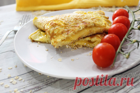 Овсяноблин с сыром – мой любимый завтрак за 5 минут: ни грамма жира, вкусно и полезно (показываю рецепт) | ПРО красивости: косметика, кухня | Яндекс Дзен