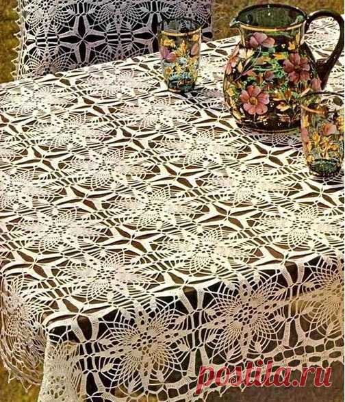 Скатерть крючком.