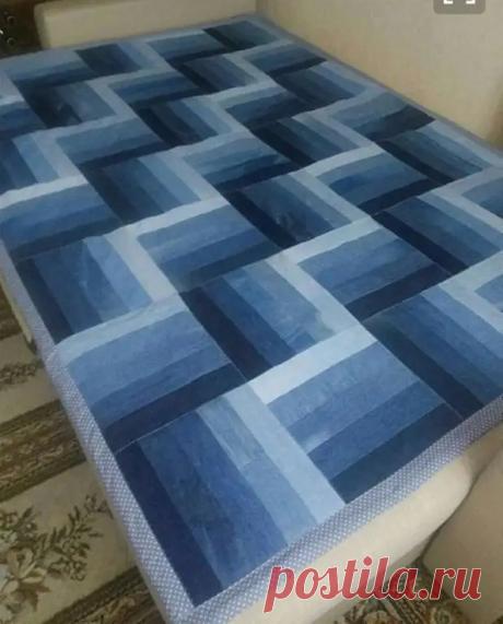 ✨Покрывала из старых джинсов...👖✂️ - Сам себе мастер - Медиаплатформа МирТесен