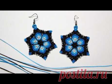 СЕРЬГИ МАКРАМЕ. MACRAME EARRINGS.