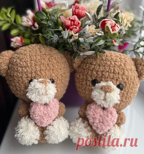СХЕМА вязания маленького мишки с сердечком крючком #схемыамигуруми #амигуруми #игрушкикрючком #вязаныймишка #мишкаамигуруми #amigurumi #amigurumipattern #crochetvalentine #freeamigurumipatterns #crochetbear #amigurumibear