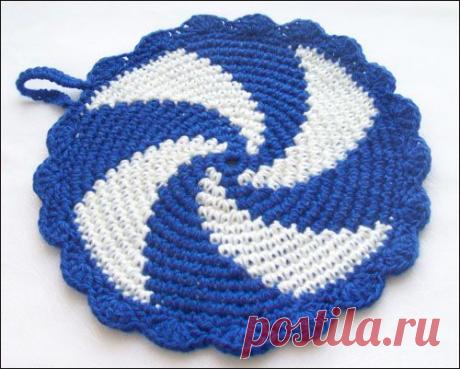 Двухцветная прихватка