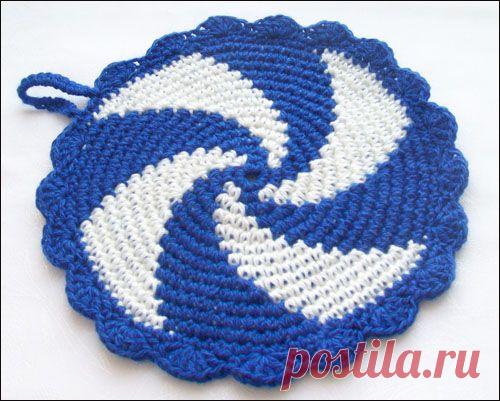 Двухцветная прихватка