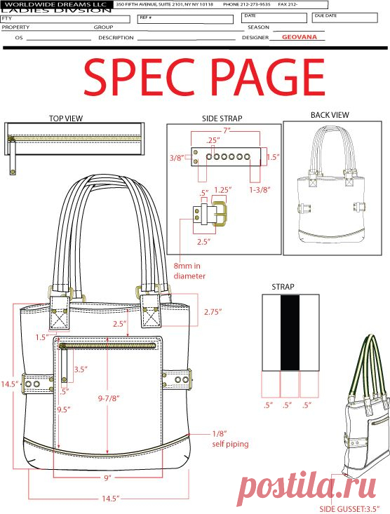 TECHNICAL SKETCHES - PAULA BONNAFANT | patrones bolsos