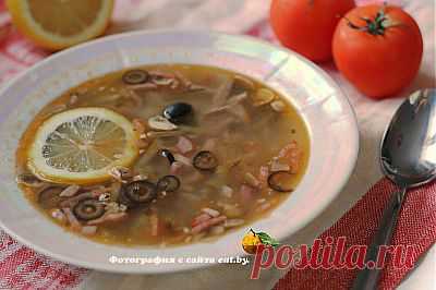 Солянка сборная с мясом и грибами - рецепт, фото, как приготовить? Готовим вкусно, быстро и просто. | eat.by
