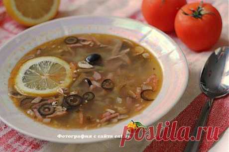 Солянка сборная с мясом и грибами - рецепт, фото, как приготовить? Готовим вкусно, быстро и просто. | eat.by