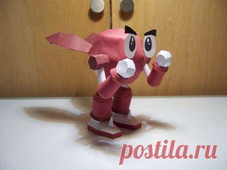 Robo Pit [RB Red] Papercraft Hello there! RB Red from the game Robo Pit turned into papercraft! Man, I remember playing this game every day after school. This was one of the default robots along with RB Blue, but you could cre...