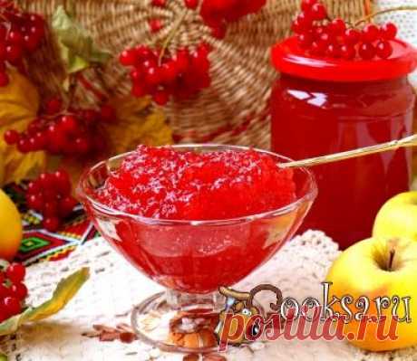 Джем из яблок и калины фото рецепт приготовления