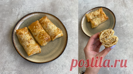 Хрустящие пирожки с яблоком и корицей БЕЗ муки и глютена 🍎 Ленивый ПП рецепт 👇🏻 | ППрецепты от @varaksina.as | Дзен