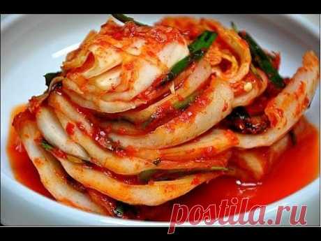 корейская кухня как приготовить кимчи (чимчи) 배추김치 how to cook Korean food kimchi видео рецепт