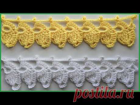 Ленточное кружево. Вязание крючком / Ribbon lace crochet