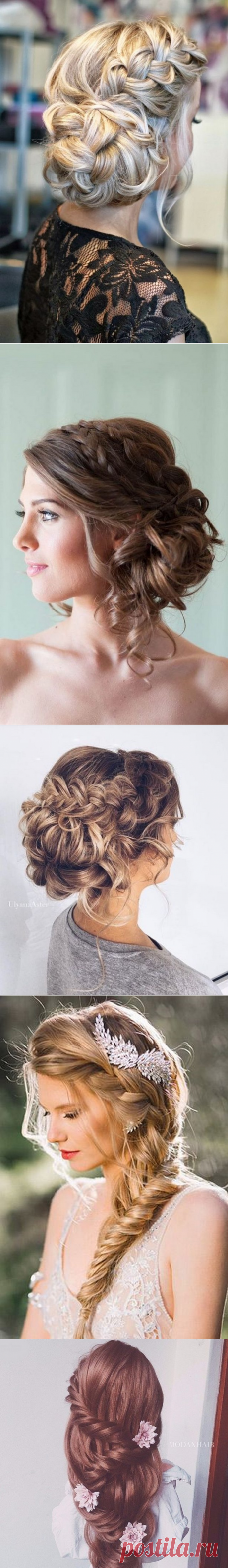 Шикарные вечерние прически 2017-2018: фото идеи прически с плетением