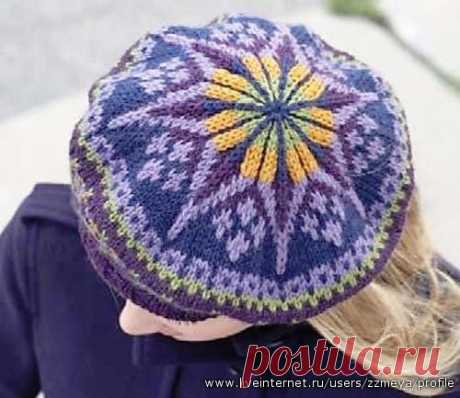 Берет...в технике вязания жаккардов Fair Isle