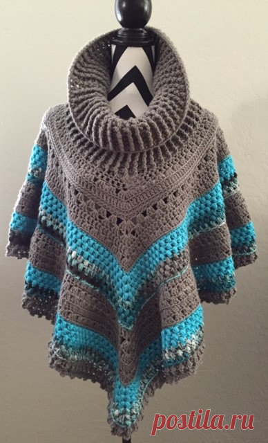 Vintage Poncho Pattern 2016 от CrochetMeCrochet на Etsy