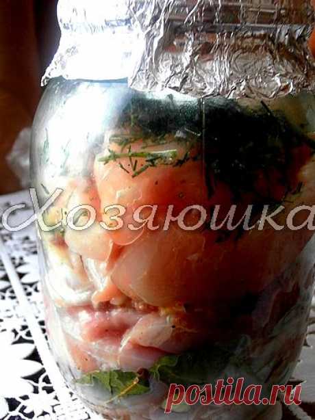 Хозяюшка. Кушать подано! - Курица в банке