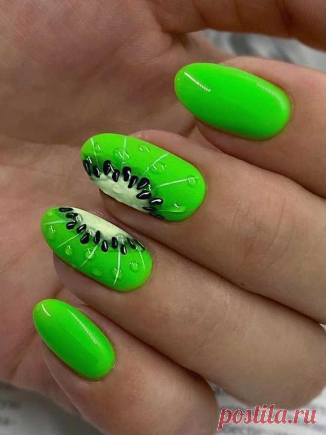 Яркий, сочный маникюр для смелых