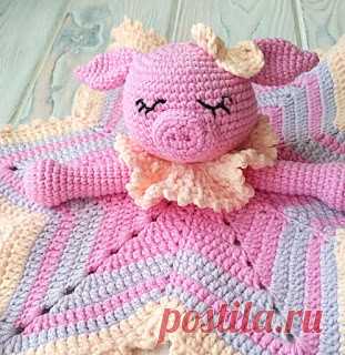 Фабрика Игрушек: Свинка-комфортер крючком // мастер-класс