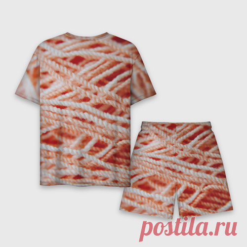 Мужской костюм с шортами 3D Нити - макро фото - купить по цене 2680 руб в интернет-магазине Всемайки, арт 3652185