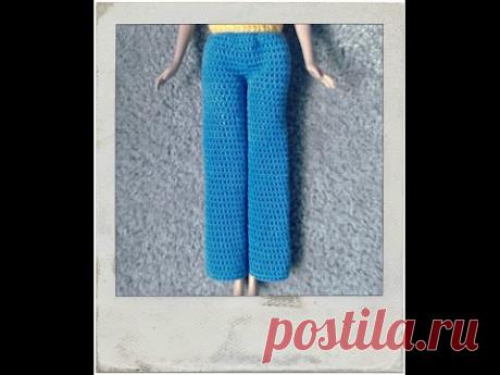 Crochet - Barbie's Long Blue Pants