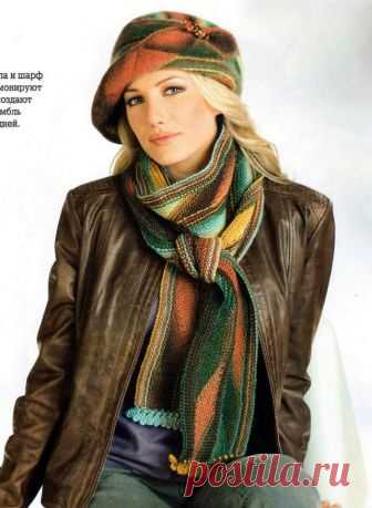 Головные уборы,шарфы и митенки в технике свинг (swing-knitting) - Klubok - Modnoe Vyazanie.ru.com