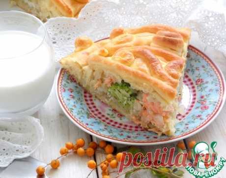 Пирог с рыбой и капустой - кулинарный рецепт