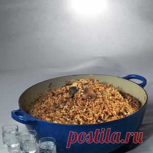 Гречневая каша с белыми грибами и пармезаном - BestCook