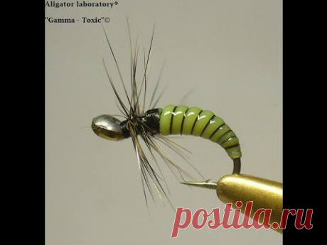 Вязание мушки . Fly Tying - Gamma  Toxic