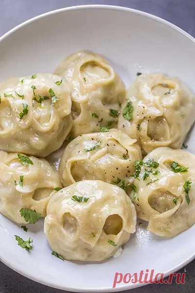 Готовим манты с курицей и картофелем