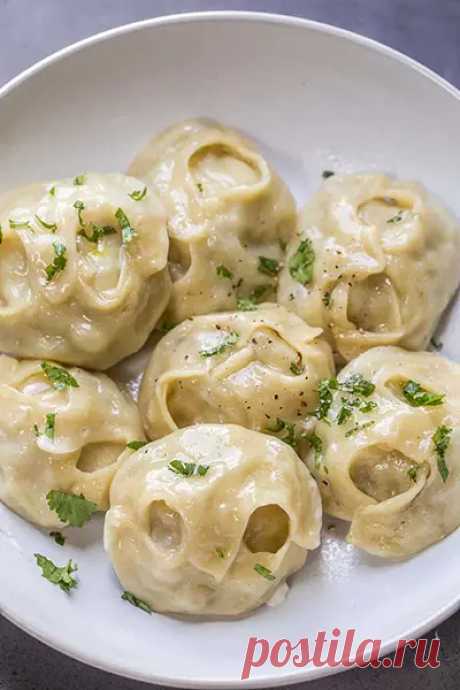 Готовим манты с курицей и картофелем