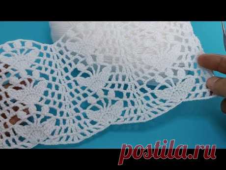 УНИКАЛЬНО И НОВО! Летняя блузка, туника шаль модель. Вязание крючком