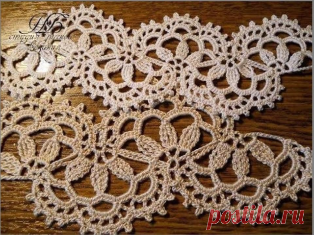 Туники крючком - Схема ленточного кружева для туники