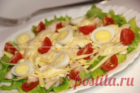 Цезарь с курицей — никаких навороченных продуктов, всё самое простое и вкусное!