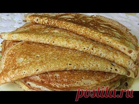 ДРОЖЖЕВЫЕ  БЛИНЫ. Ажурные, нежные, сдобные/Бесподобные
