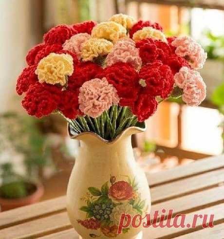Вяжем гвоздики крючком — Сделай сам, идеи для творчества - DIY Ideas