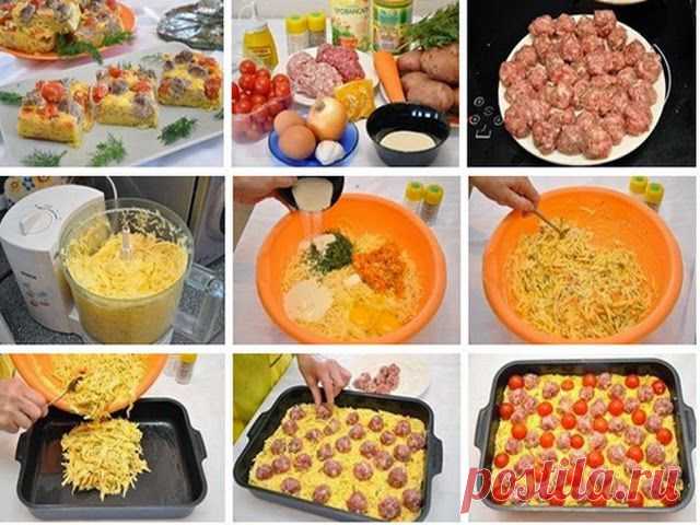 ✔ Самые вкусные рецепты, съедается за секунды: Картофельная запеканка с мясными шариками