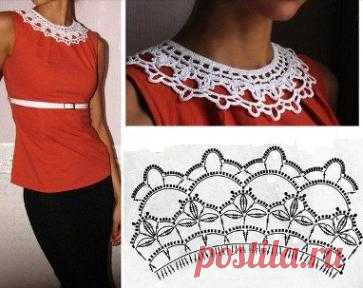 Как обвязать горловину крючком. Как обвязать горловину крючком красиво. Обвязка крючком горловины: схемы