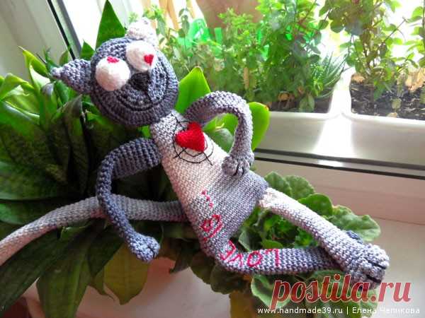 Влюблённый кот | Игрушки | HandMade39.ru