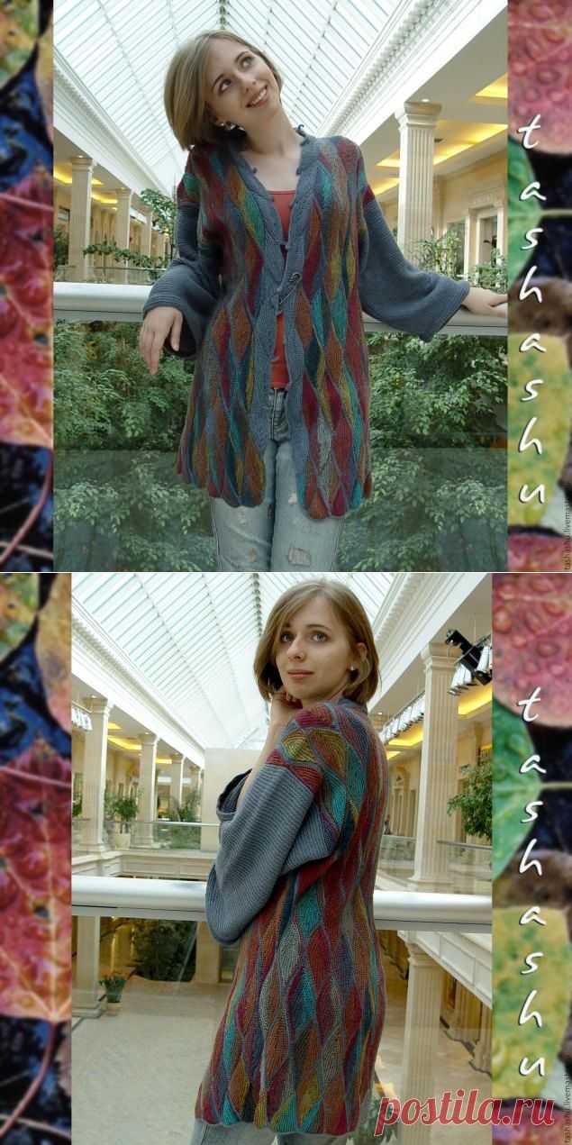 Осенние листья (вязаный пэчворк)... мастер-класс... удивительно красиво...
