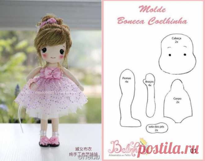 Выкройки текстильных кукол разных мастеров | all Dolls